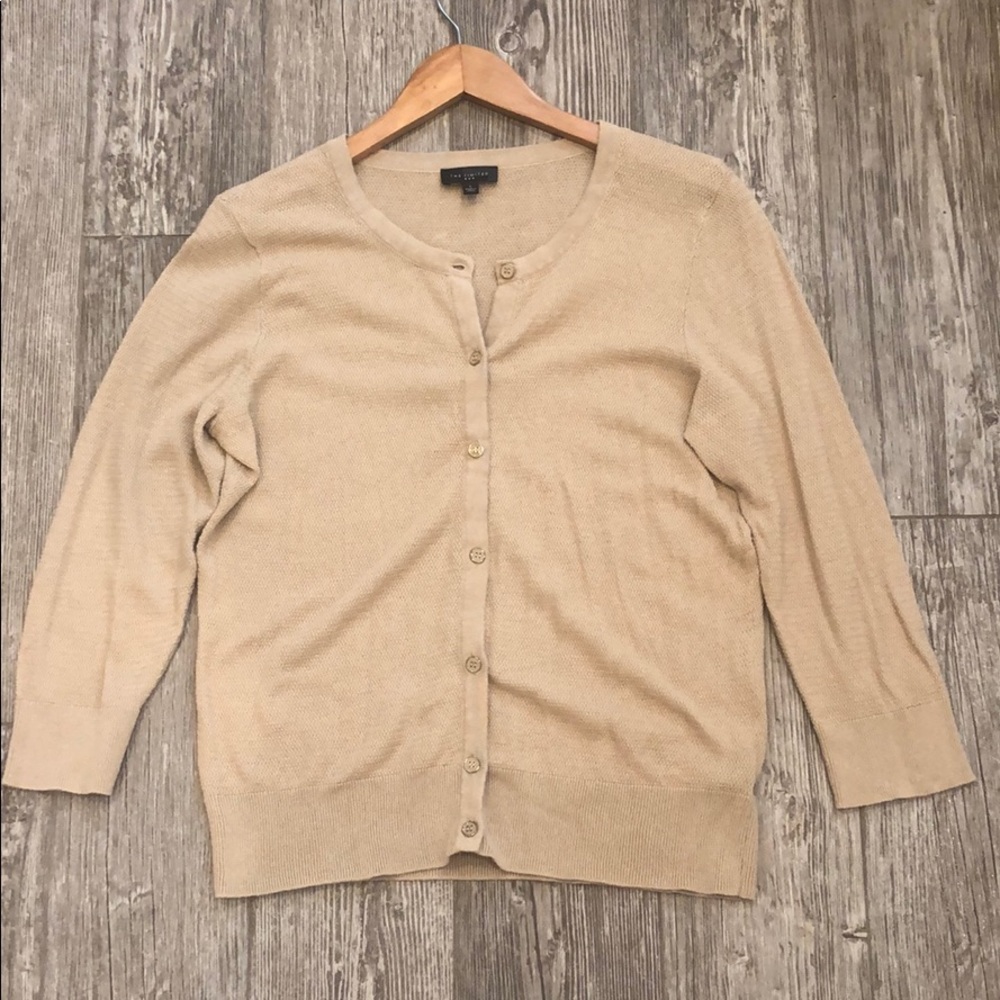 The Limited Camel Cardigan